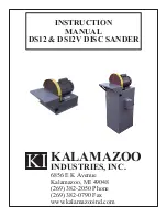 Kalamazoo DS12 Instruction Manual preview