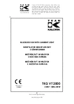 Kalorik TKG VT 2000 Operating Instructions Manual предпросмотр