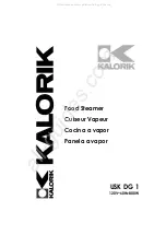 Preview for 1 page of Kalorik USK DG 1 Manual