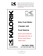 Kalorik USK MCH 33526 User Manual preview