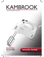 Preview for 1 page of Kambrook KHM10 Instruction Booklet