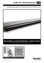 Kampmann Katherm HK Assembly And Installation Instructions Manual preview