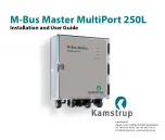 Kamstrup M-Bus Master MultiPort 250L Installation And User Manual предпросмотр