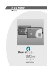 Kamstrup M-Bus Manual preview