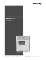 Предварительный просмотр 3 страницы Kamstrup MULTICAL 402 Installation And User Manual