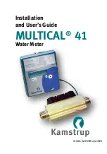 Kamstrup MULTICAL 41 Installation And User Manual preview