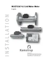 Предварительный просмотр 3 страницы Kamstrup MULTICAL 61 Installation And User Manual