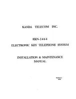 KANDA EKN-2464 Installation & Maintenance Manual preview