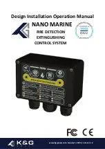 K&G GROEP NANO MARINE Installation And Operation Manual preview