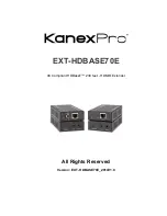 KanexPro EXT-HDBASE70E User Manual preview