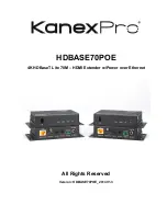 Предварительный просмотр 1 страницы KanexPro HDBASE70POE Manual