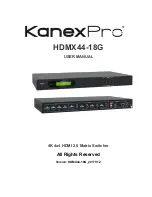 Предварительный просмотр 1 страницы KanexPro HDMX44-18G User Manual