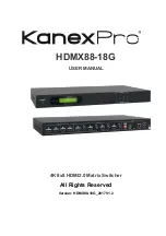 Предварительный просмотр 1 страницы KanexPro HDMX88-18G User Manual