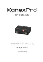 KanexPro SP-1X2SL18G Manual preview