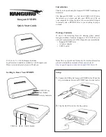Preview for 1 page of Kanguru DVDRW Quick Start Manual