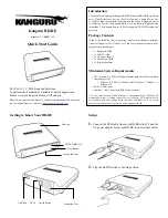 Предварительный просмотр 1 страницы Kanguru U2-BRRW-16X Quick Start Manual