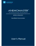 Kanomax Anemomaster 6036 User Manual preview