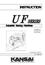 KANSAI SPECIAL UF Series Instruction preview