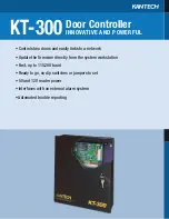 Preview for 1 page of Kantech Door Controller Innovative and Powerful... Specifications