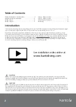 Предварительный просмотр 2 страницы Kanto T6090 User Manual