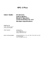 Kantronics KPC-3 Plus User Manual preview