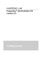 KAPERSKY ADMINISTRATION KIT 6.0 Getting Started preview