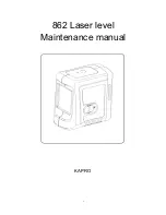 Kapro Prolaser 862 Maintenance Manual preview