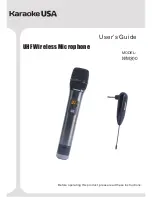 Karaoke USA WM300 User Manual preview