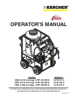 Karcher Shark HDS 2.0/10 Ed Cage Operator'S Manual preview