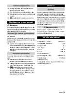 Предварительный просмотр 75 страницы Kärcher A 2024 pt Operating Instructions Manual