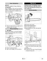 Предварительный просмотр 29 страницы Kärcher CS 330 Bp Original Operating Instructions