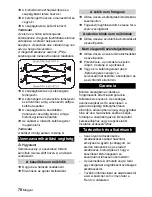 Предварительный просмотр 78 страницы Kärcher CV 66/2 Instruction Manual