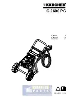 Preview for 1 page of Kärcher G 2600 PC Operator'S Manual