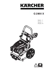 Preview for 1 page of Kärcher G 2900 X Manual