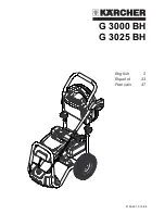 Preview for 1 page of Kärcher G 3000 BH Operator'S Manual