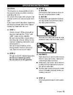 Preview for 13 page of Kärcher G 3000 BH Operator'S Manual