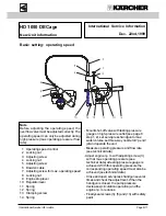 Preview for 9 page of Kärcher HD 1050 DE Cage International Service Information