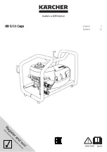 Kärcher HD 5/11 Cage Manual preview