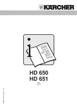 Kärcher HD 650 User Manual preview