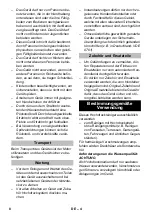 Preview for 8 page of Kärcher HD 7/11-4 Cage User Manual