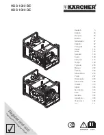 Preview for 1 page of Kärcher HDS 1000 BE Instructions Manual