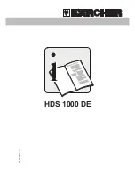 Kärcher HDS 1000 DE Handbuch preview