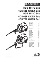 Preview for 1 page of Kärcher HDS 551 C Eco Instruction Manual