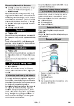 Preview for 201 page of Kärcher IVS 100/40 Operating Instructions Manual