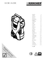 Preview for 1 page of Kärcher K 2.100 Manual