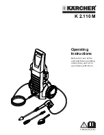 Preview for 1 page of Kärcher K 2.110 M Operating Instructions Manual