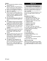 Предварительный просмотр 4 страницы Kärcher K 2.110 M Operating Instructions Manual