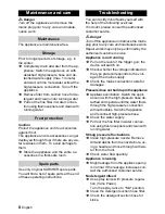 Preview for 8 page of Kärcher K 2.110 M Operating Instructions Manual