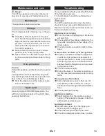 Предварительный просмотр 7 страницы Kärcher K 2.110 M Original Operating Instructions