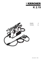 Preview for 1 page of Kärcher K 2.19 Operator'S Manual